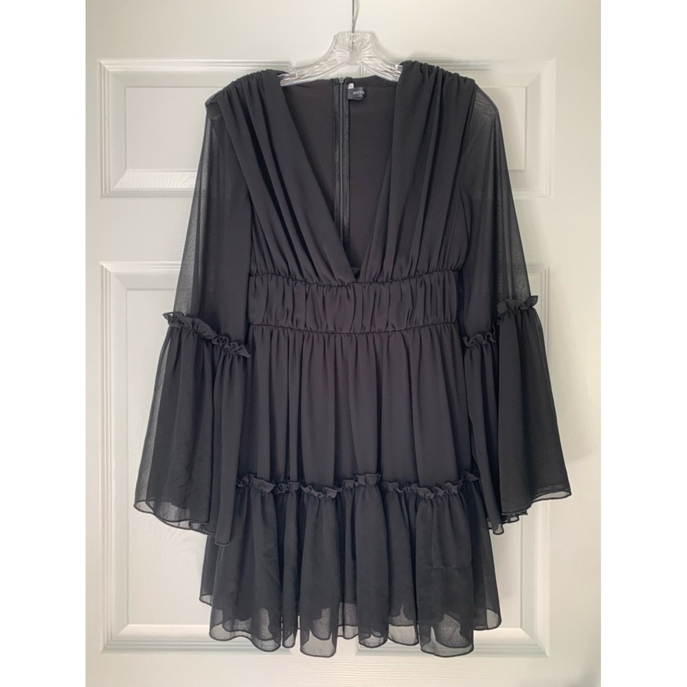 Missord Women's Black Baby Doll Dress Small Formal Wedding Prom